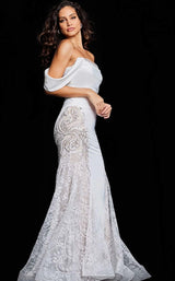 3 of 4 Jovani 38501 Ivory