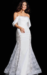 2 of 4 Jovani 38501 Ivory
