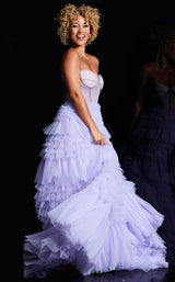 3 of 4 Jovani 38539 Lavender