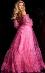 4 of 4 Jovani 38605 Fuchsia