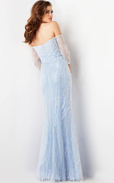 5 of 5 Jovani 38614 Light Blue