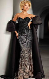 1 of 2 Jovani 38746 Black/Brown