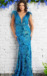 2 of 4 Jovani 38758 Royal