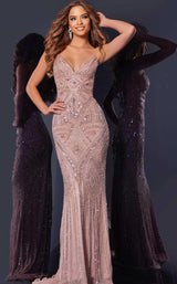3 of 5 Jovani 38848 Blush/Silver