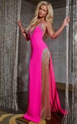1 of 6 Jovani 38983 Hot Pink