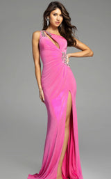 2 of 4 Jovani 38990 Hot-Pink