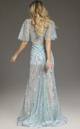 3 of 3 Jovani 39008 Light-Blue