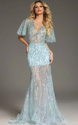 1 of 3 Jovani 39008 Light-Blue