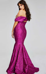 3 of 4 Jovani 39114 Fuchsia