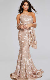 2 of 4 Jovani 39267 Champagne
