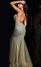 3 of 3 Jovani 39292 Olive