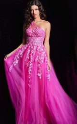 1 of 4 Jovani 39318 Fuchsia