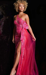 1 of 3 Jovani 39384 Fuchsia