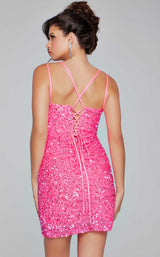 6 of 6 Jovani 39630 Hot-Pink