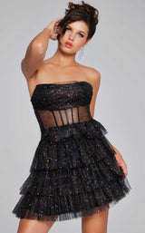 2 of 6 Jovani 39666 Black