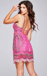 6 of 8 Jovani 39706 Neon-Pink
