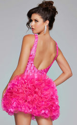 8 of 9 Jovani 39931 Neon-Hot-Pink