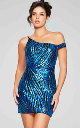 2 of 7 Jovani 39951 Indigo