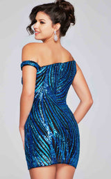 6 of 7 Jovani 39951 Indigo