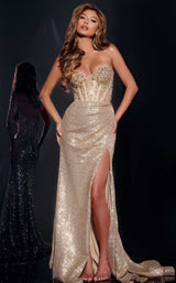 1 of 3 Jovani 40058 Gold