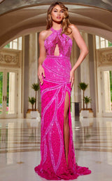 1 of 6 Jovani 40108 Dark Pink