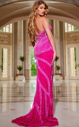 6 of 6 Jovani 40108 Dark Pink
