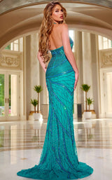 5 of 6 Jovani 40108 Teal
