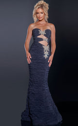 1 of 3 Jovani 40174 Navy