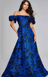 1 of 4 Jovani 40315 Royal/Black