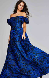3 of 4 Jovani 40315 Royal/Black