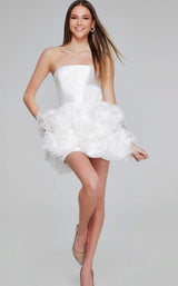 1 of 6 Jovani 40334 White
