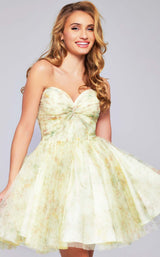 2 of 3 Jovani 40374 Light-Yellow