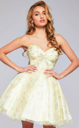 1 of 3 Jovani 40374 Light-Yellow