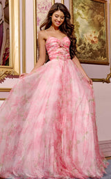 1 of 6 Jovani 40402 Red Print