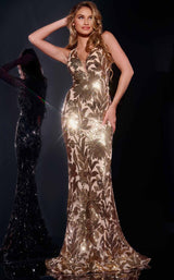2 of 4 Jovani 40675 Gold