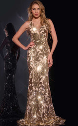 1 of 4 Jovani 40675 Gold