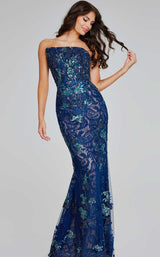 3 of 4 Jovani 40847 Navy
