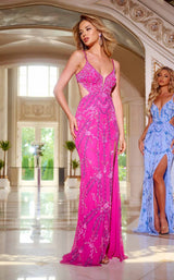 2 of 6 Jovani 41088 Magenta