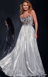 1 of 4 Jovani 41117 Silver