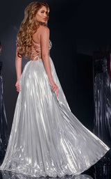 3 of 4 Jovani 41117 Silver