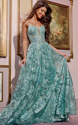 1 of 6 Jovani 42199 Sage