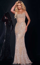 1 of 2 Jovani 42229 Champagne