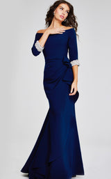 1 of 4 Jovani 42409 Navy