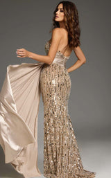 3 of 3 Jovani 42427 Nude/Gold