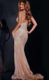 2 of 2 Jovani 42430 Nude/Silver
