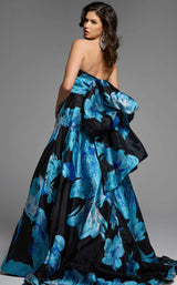 3 of 3 Jovani 42436 Blue/Black