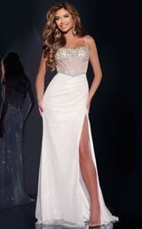 1 of 2 Jovani 42460 Ivory/Silver
