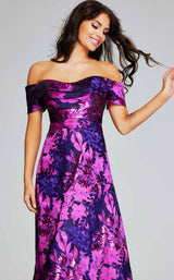 2 of 4 Jovani 42506 Fuchsia/Purple