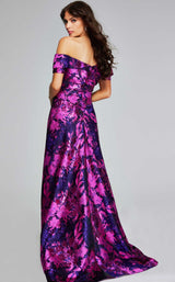 4 of 4 Jovani 42506 Fuchsia/Purple