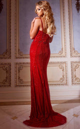 2 of 2 Jovani 42541 Red